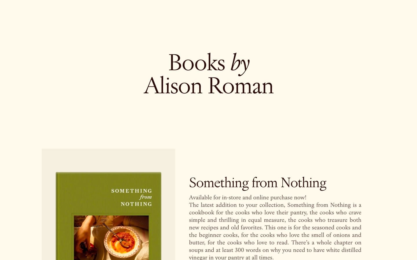 معاينة تصميم موقع Alison Roman