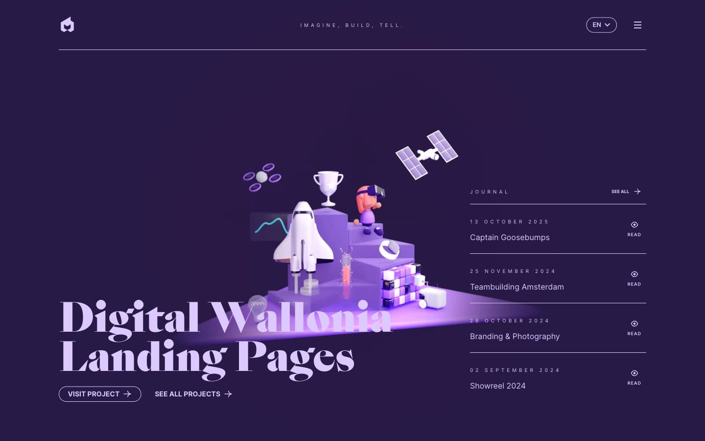 معاينة تصميم موقع EPIC agency