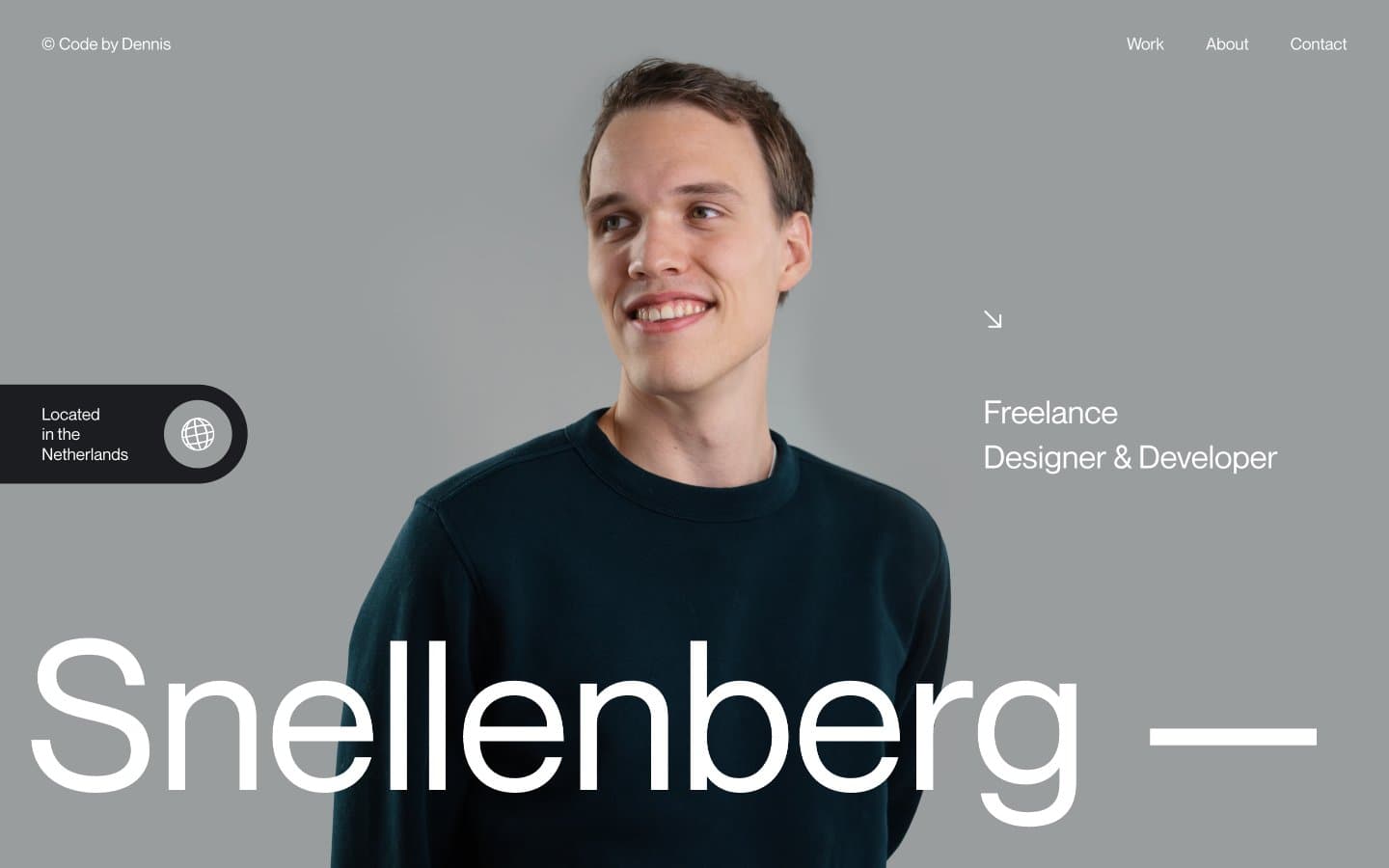 معاينة تصميم موقع Dennis Snellenberg
