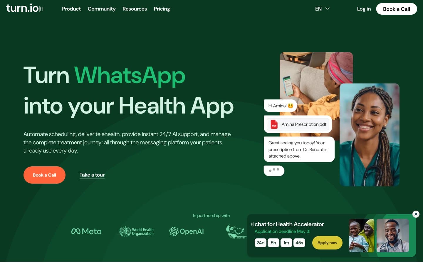 معاينة تصميم موقع Chat for impact