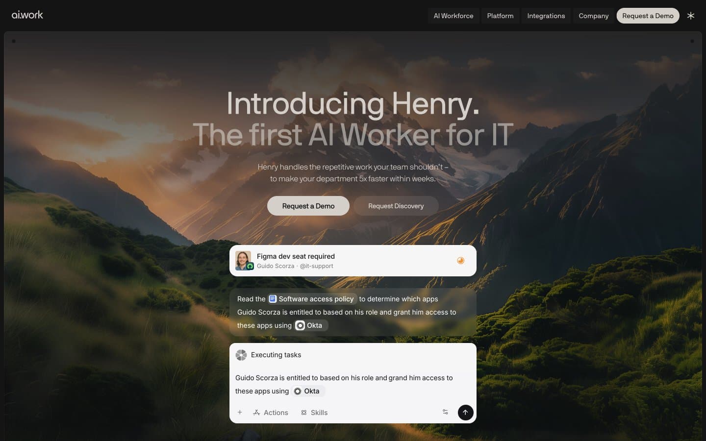 معاينة تصميم موقع Henry