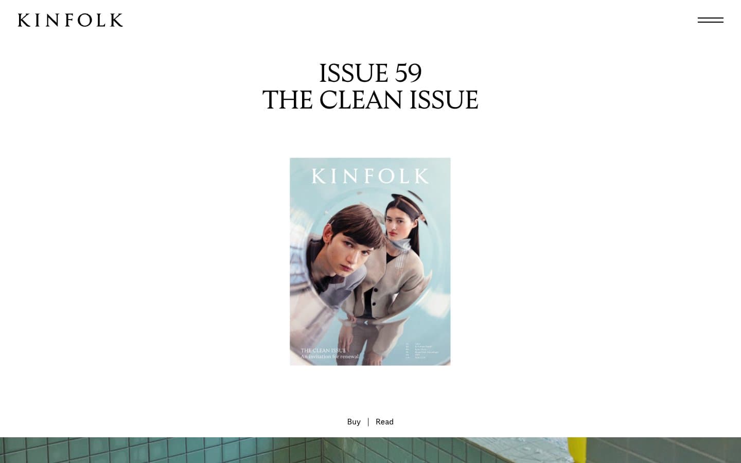 معاينة تصميم موقع Kinfolk