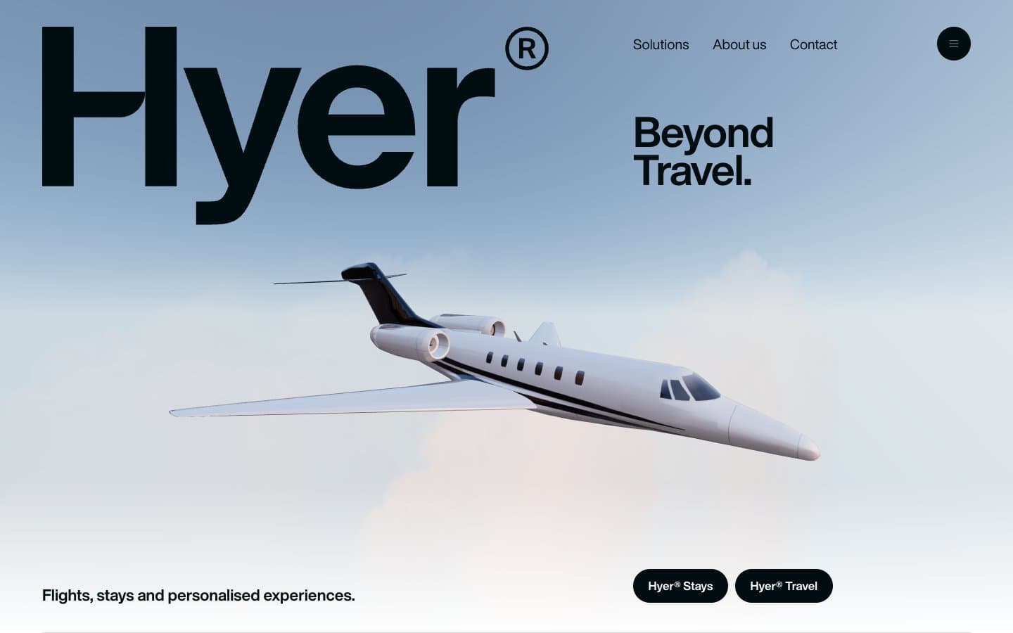 معاينة تصميم موقع Hyer Aviation