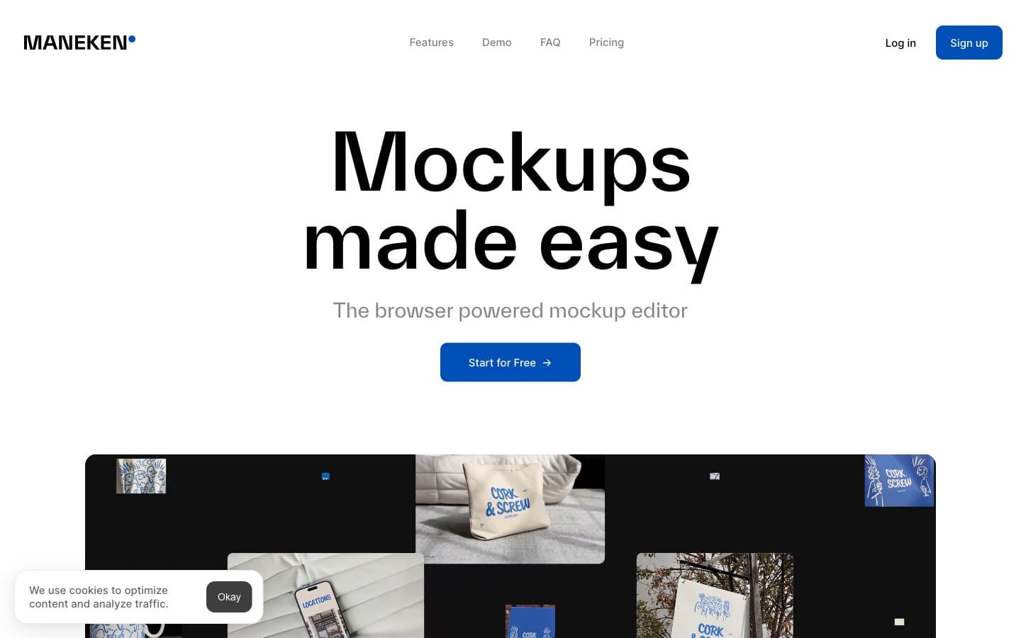 معاينة تصميم موقع Mockups made easy