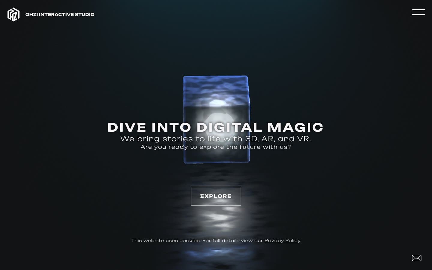 معاينة تصميم موقع OHZI Interactive Studio