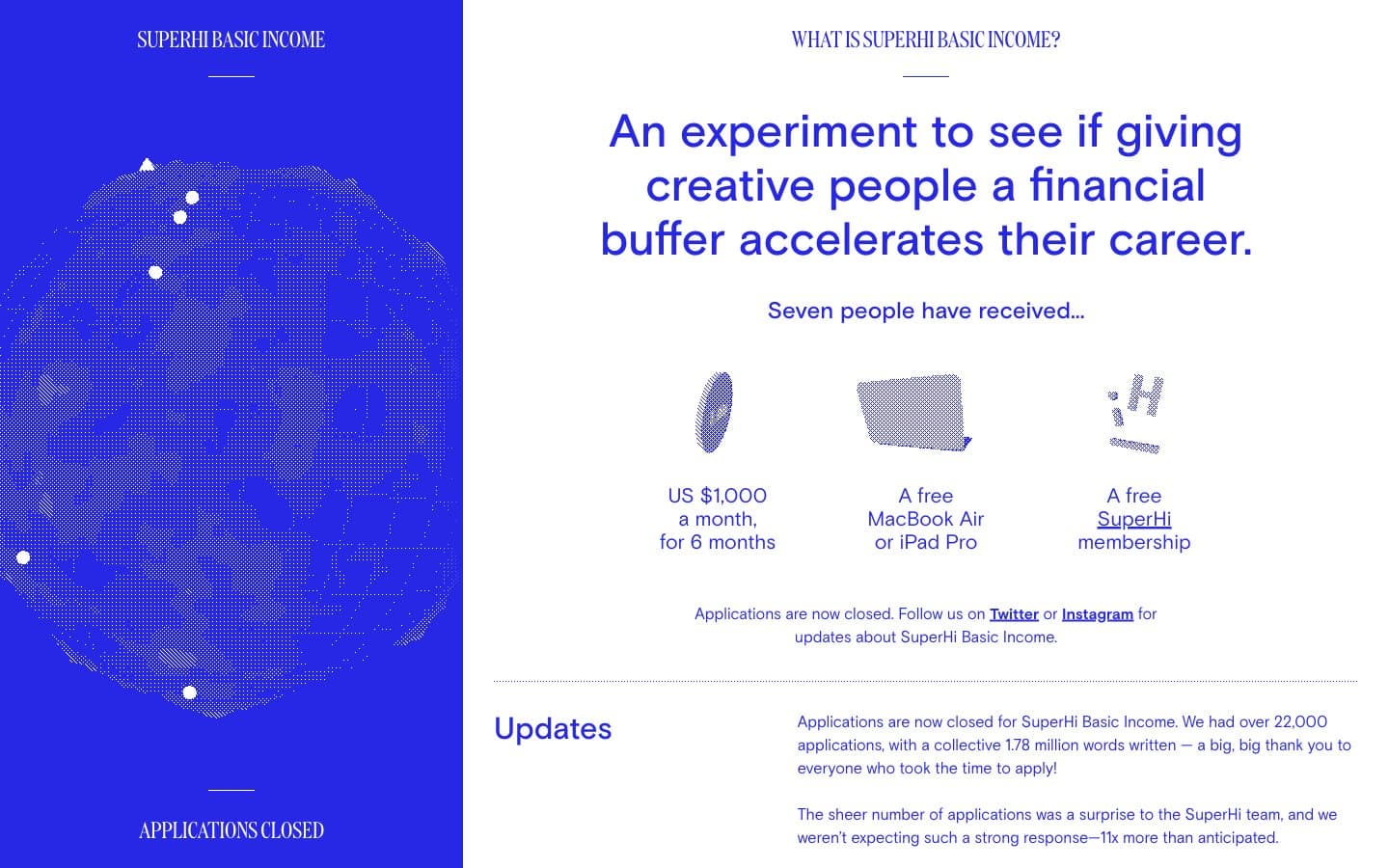 معاينة تصميم موقع SuperHi Basic Income