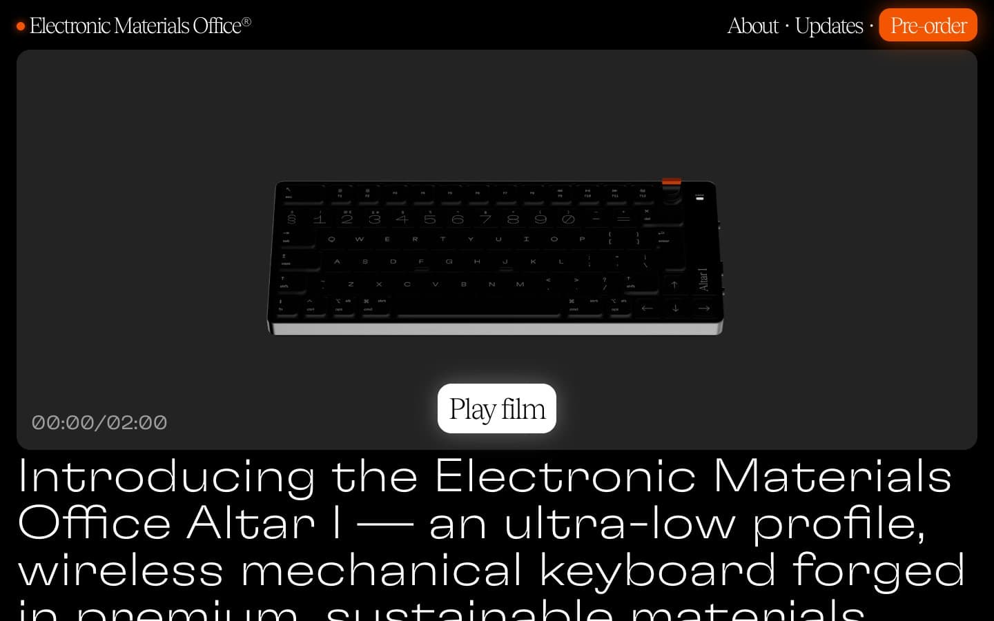 معاينة تصميم موقع Electronic Materials Office®