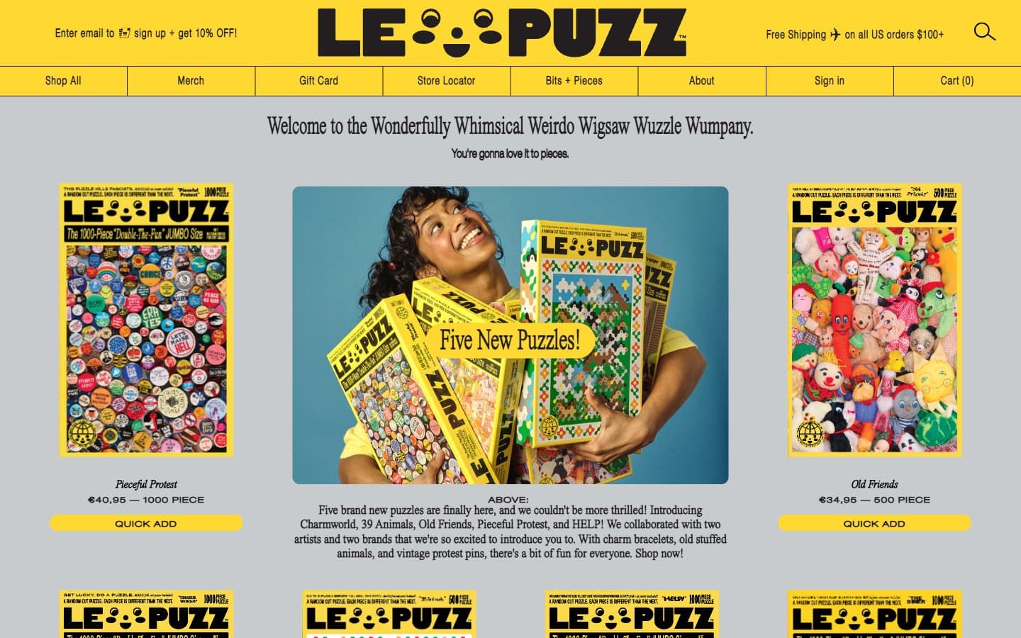 معاينة تصميم موقع Le Puzz