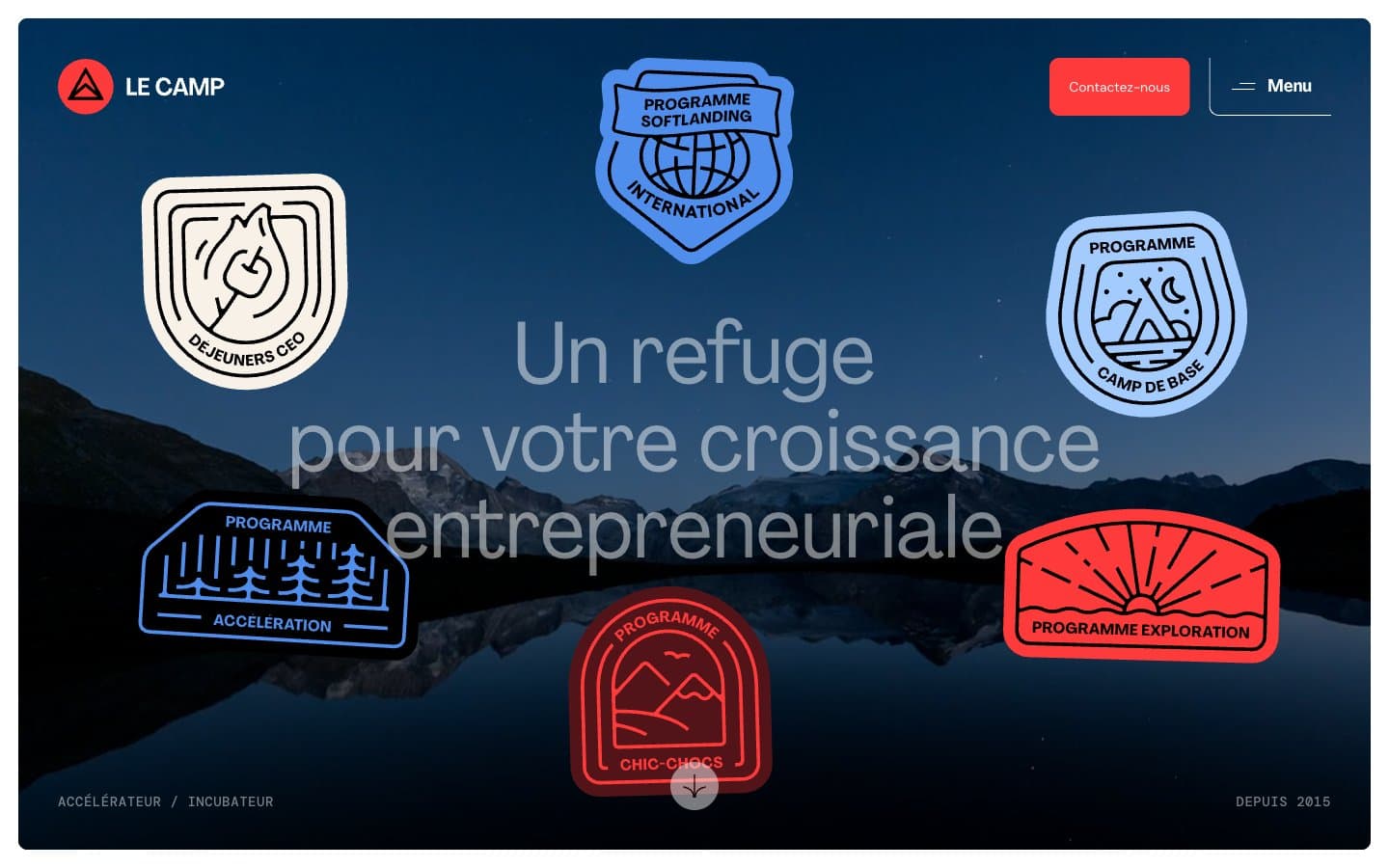 معاينة تصميم موقع LE CAMP
