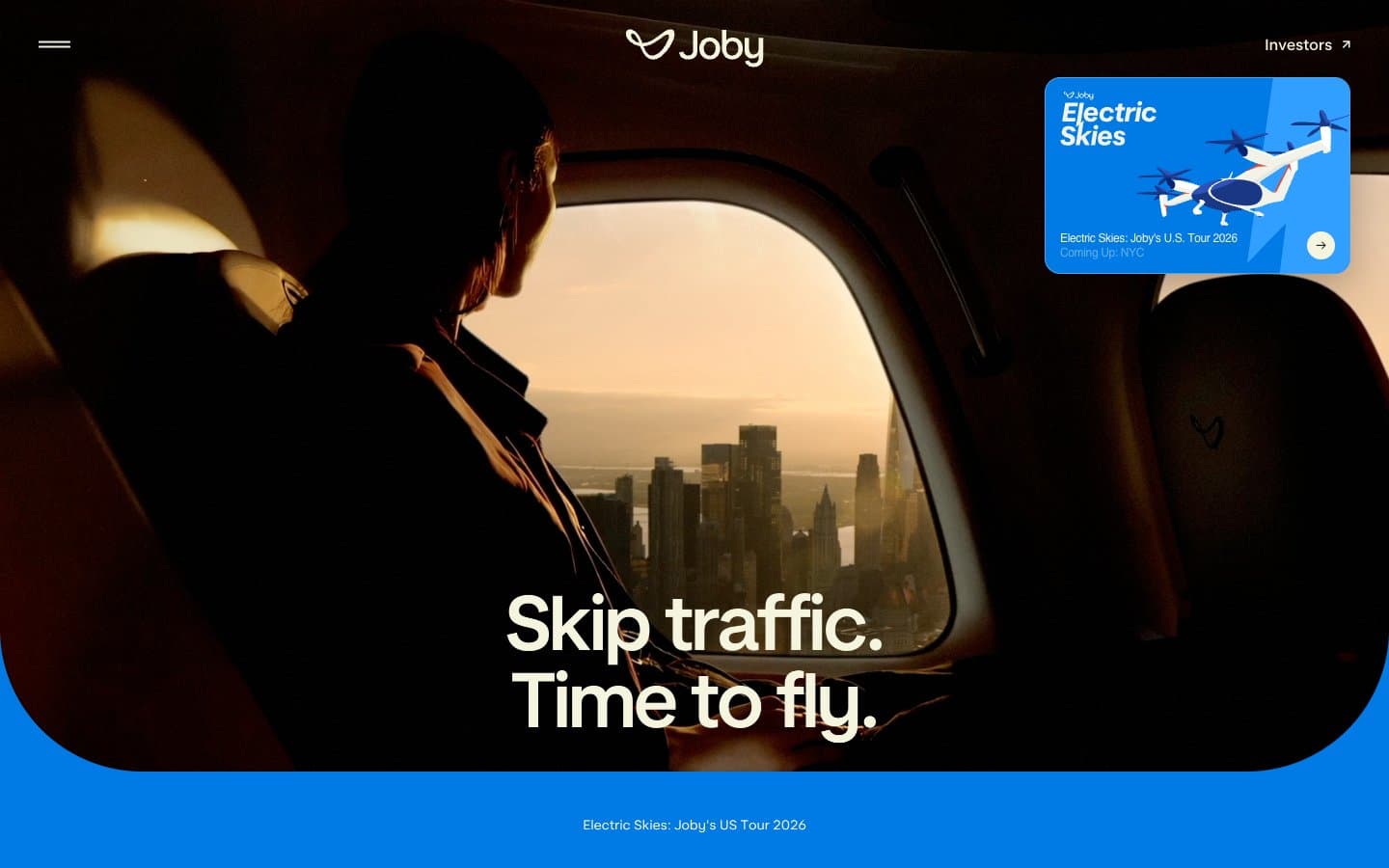 معاينة تصميم موقع Joby Aviation