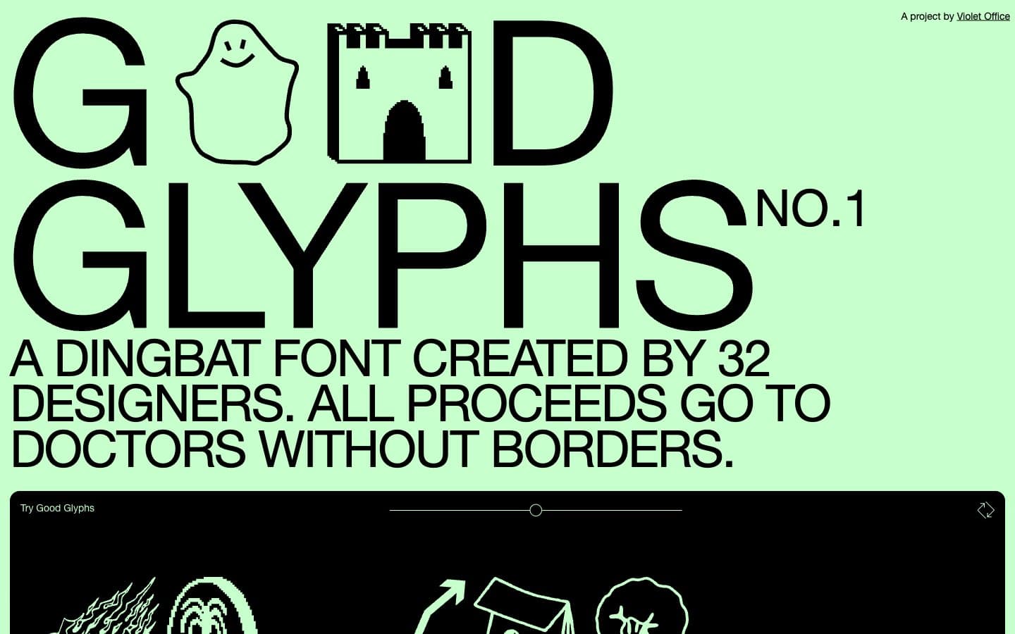 معاينة تصميم موقع Good Glyphs