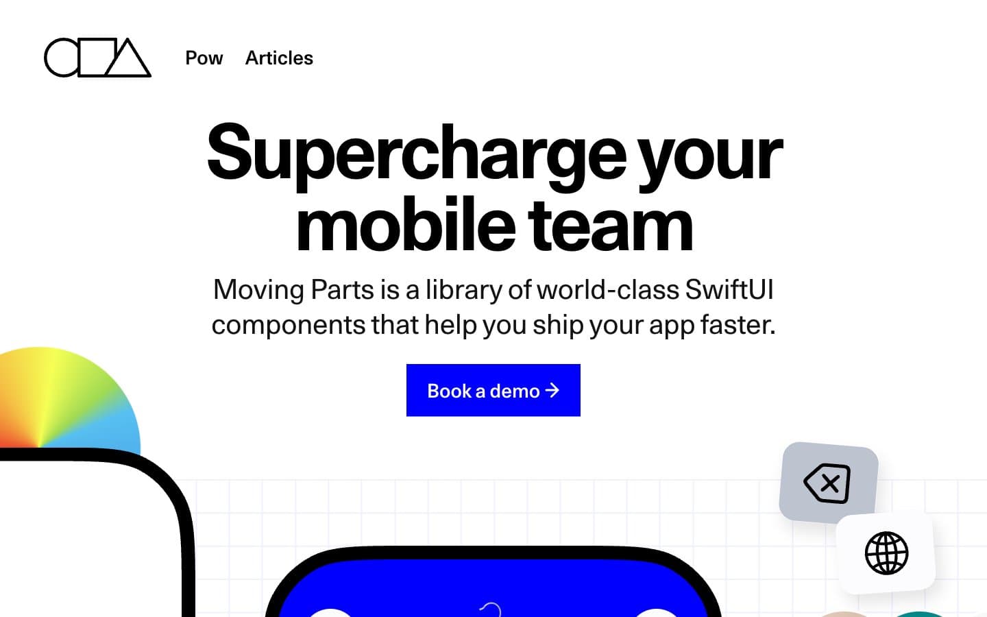 معاينة تصميم موقع Moving Parts