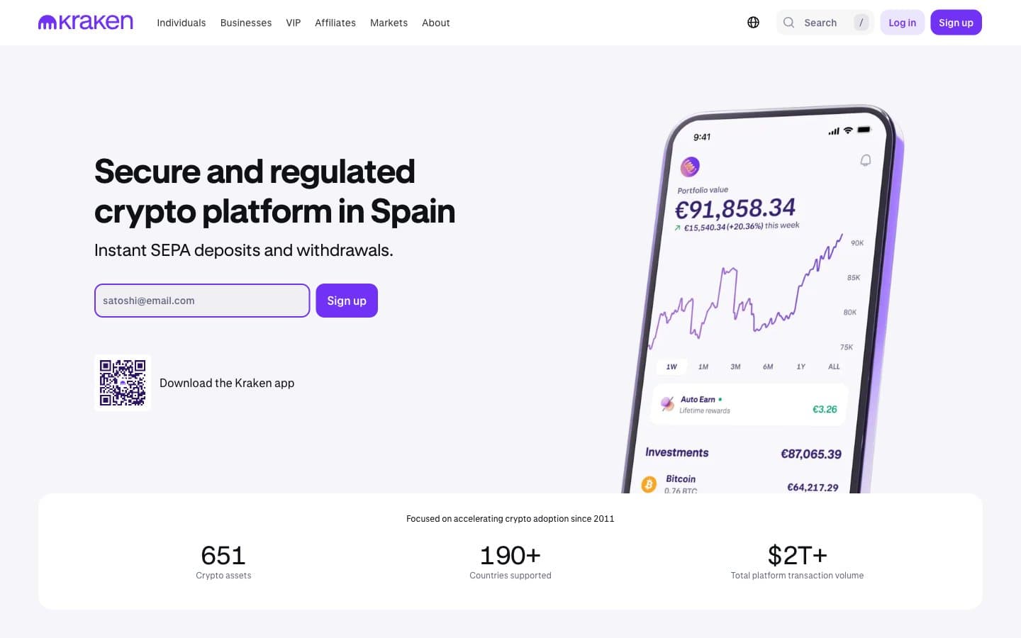 معاينة تصميم موقع Kraken