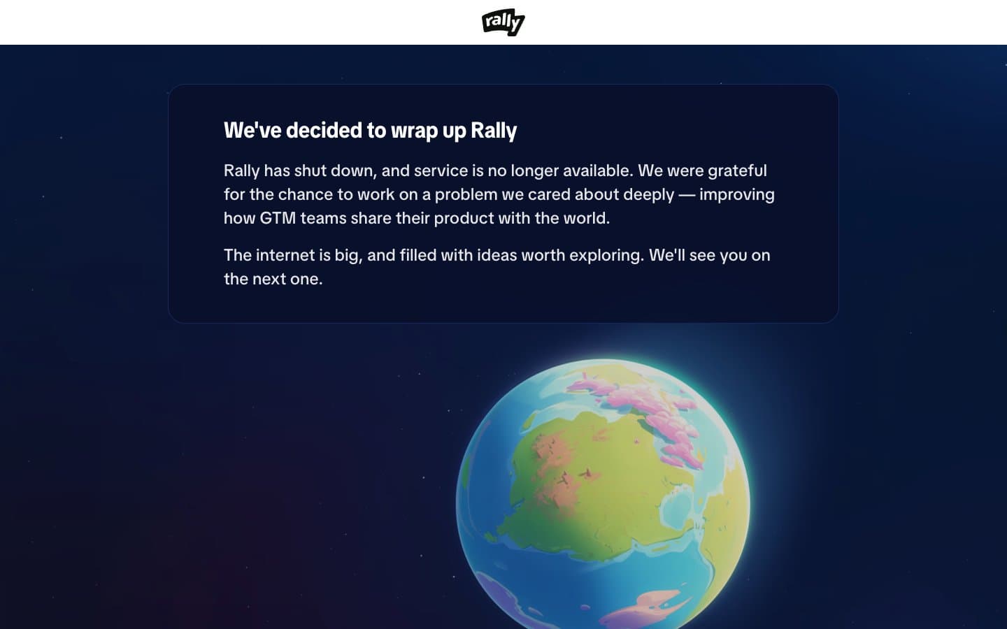 معاينة تصميم موقع Rally