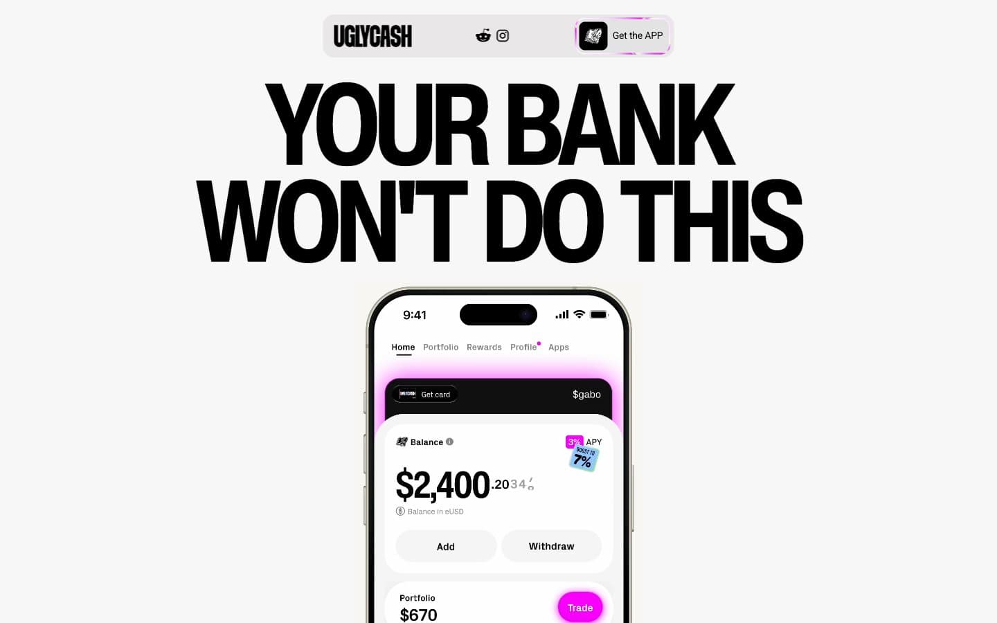معاينة تصميم موقع UGLYCASH