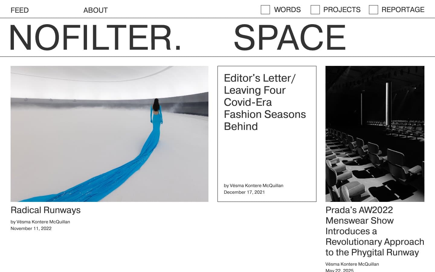 معاينة تصميم موقع Nofilter.space