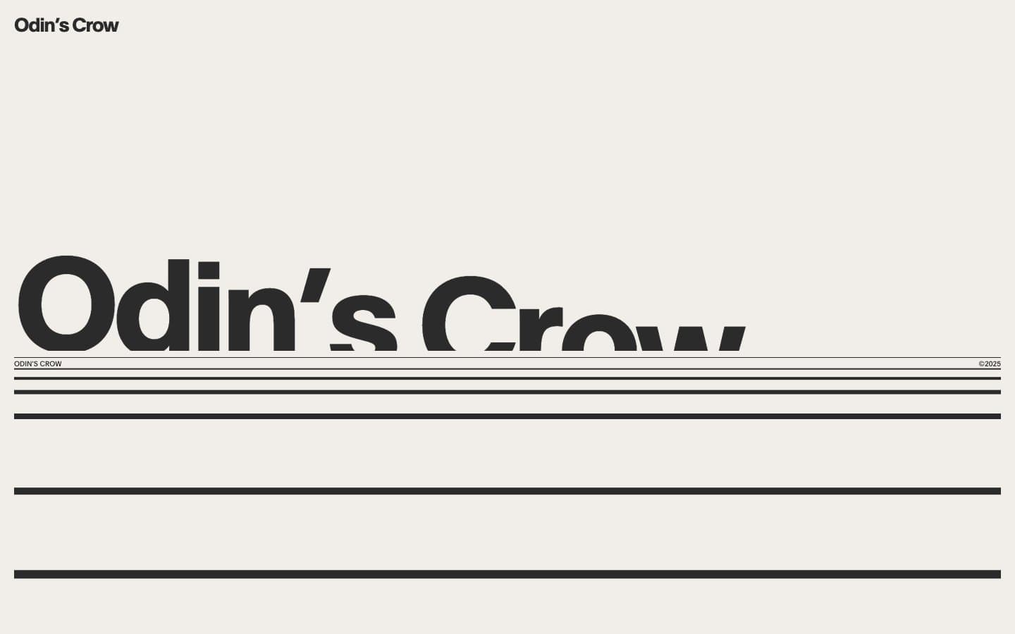 معاينة تصميم موقع Odin's Crow