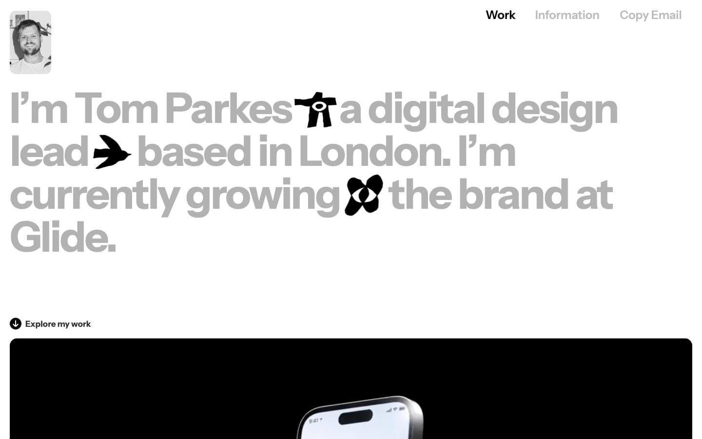 معاينة تصميم موقع Tparkes