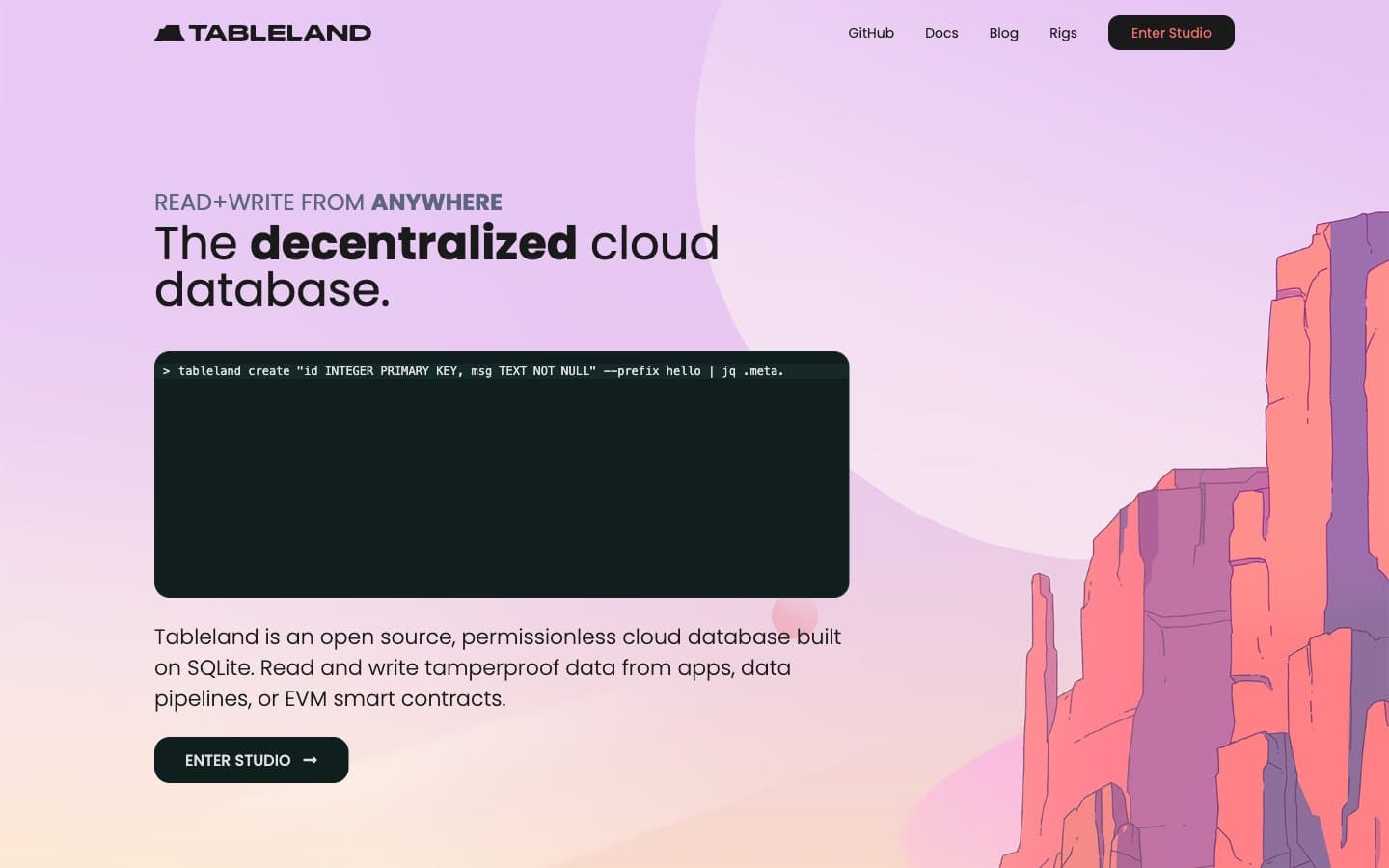 معاينة تصميم موقع Tableland