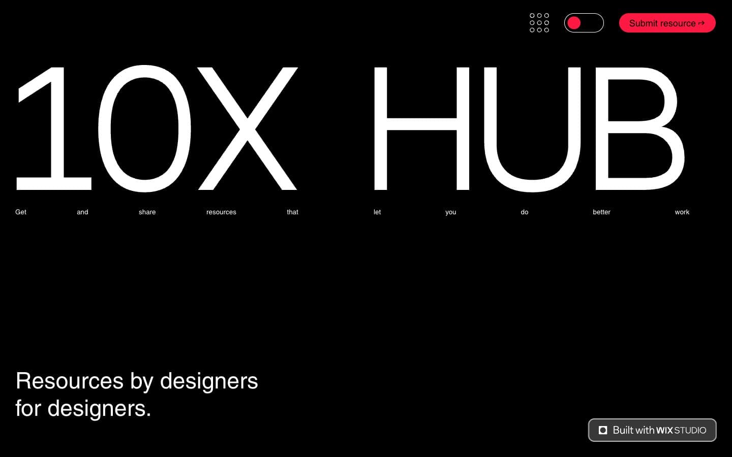 معاينة تصميم موقع 10X HUB