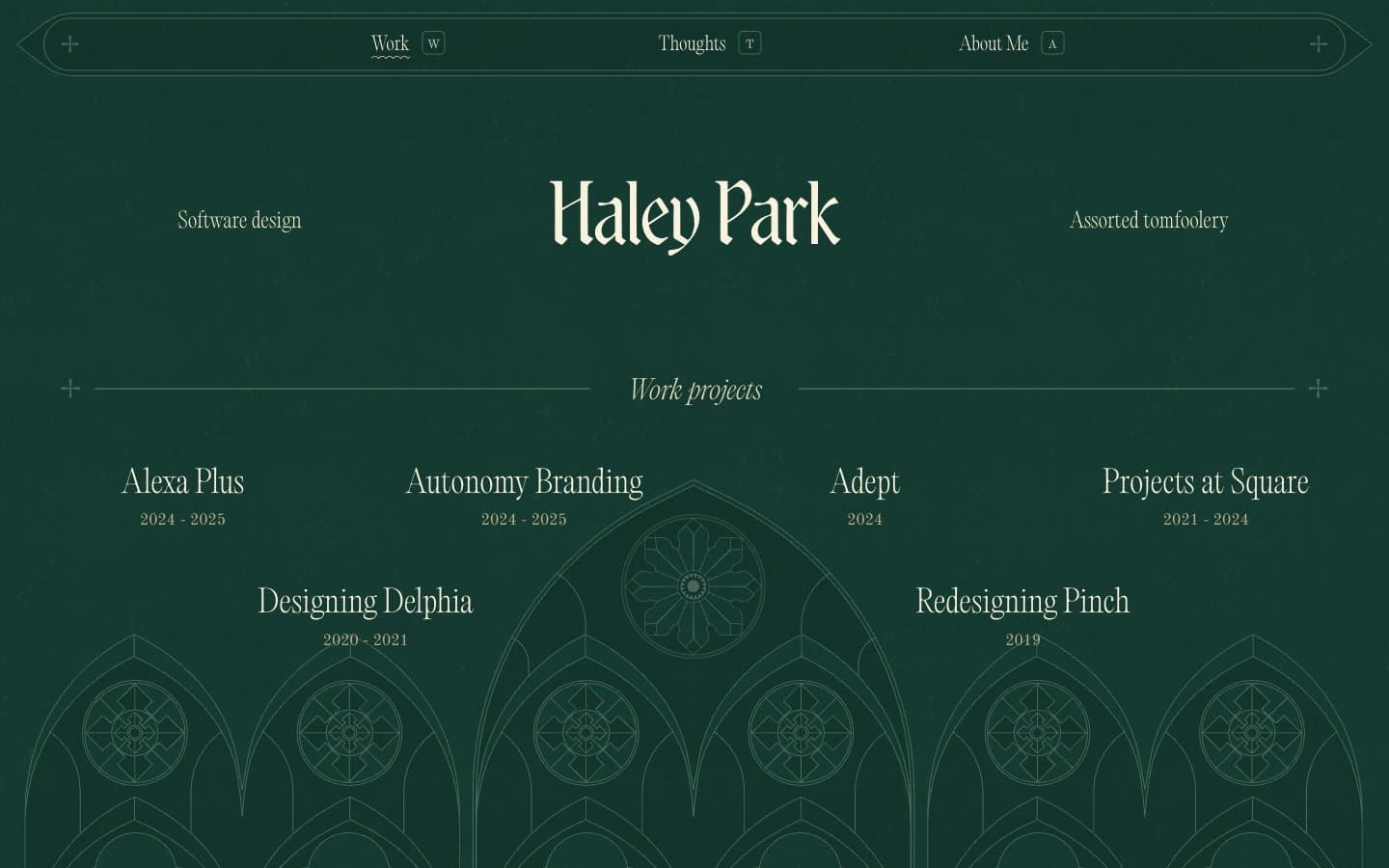 معاينة تصميم موقع Haley Park