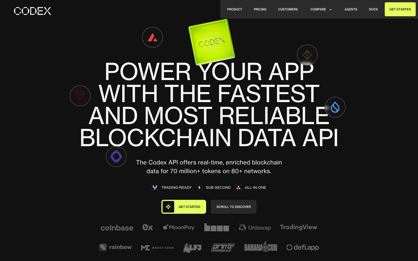 معاينة تصميم موقع Codex.io