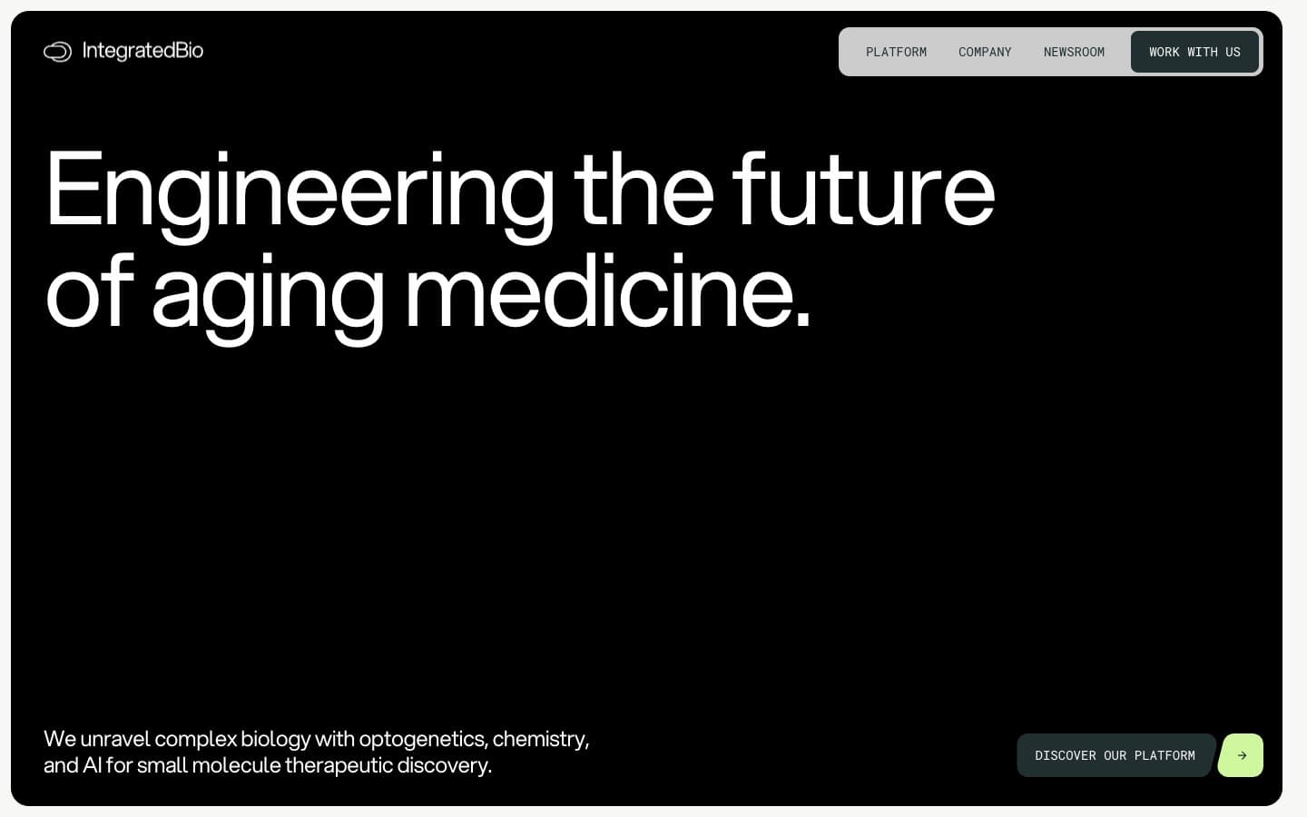 معاينة تصميم موقع Integrated Biosciences