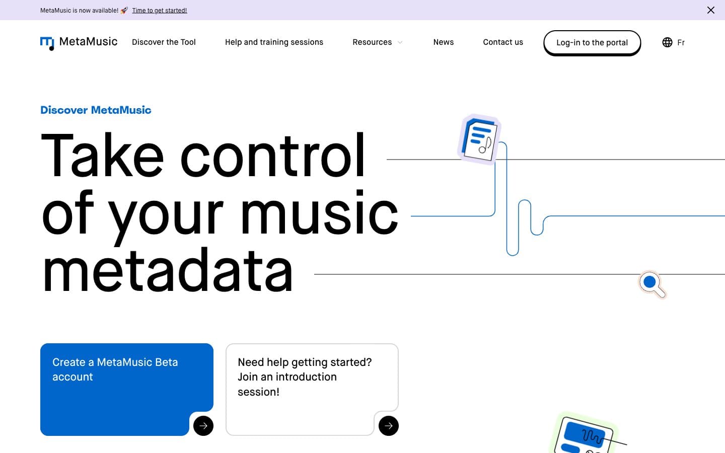 معاينة تصميم موقع MetaMusic