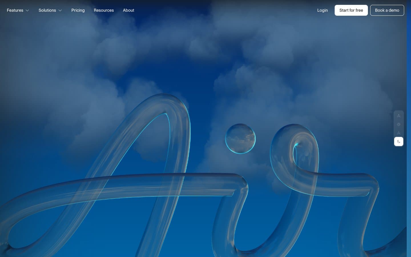 معاينة تصميم موقع Air