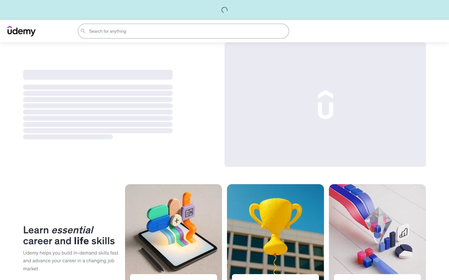 معاينة تصميم موقع Udemy