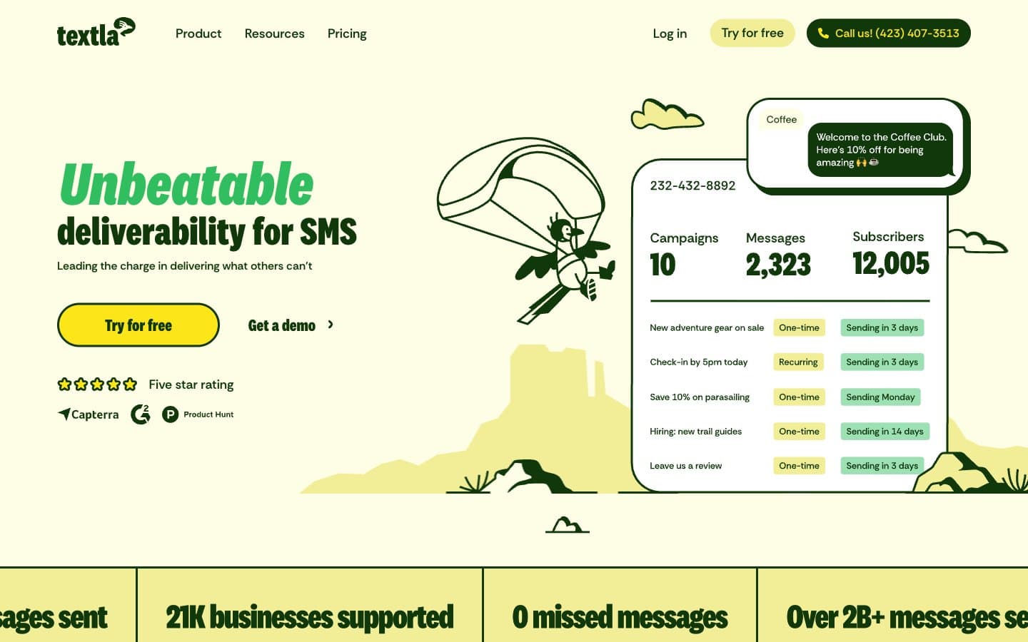 معاينة تصميم موقع Textla
