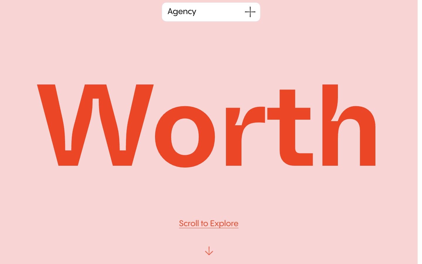 معاينة تصميم موقع Worth Agency