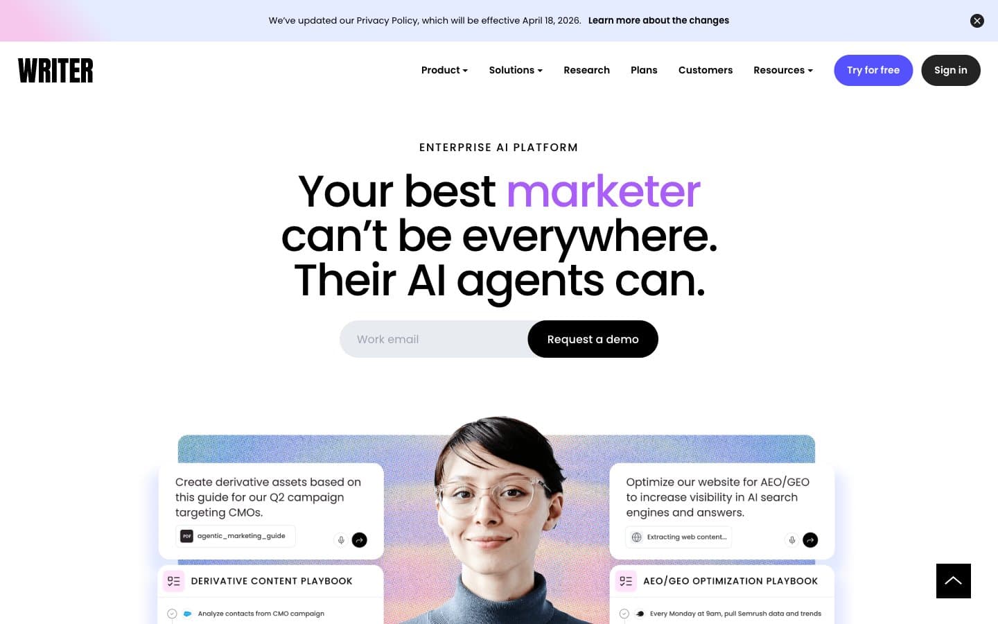 معاينة تصميم موقع WRITER