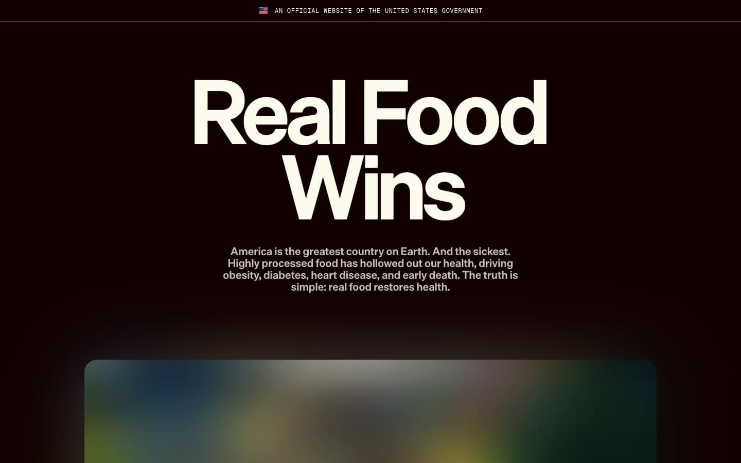 معاينة تصميم موقع Eat Real Food