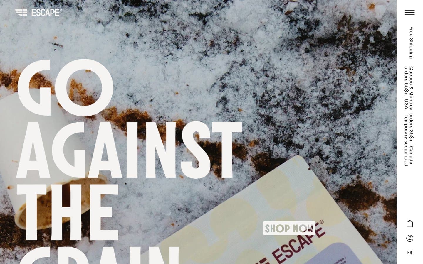 معاينة تصميم موقع Escape Coffee Company