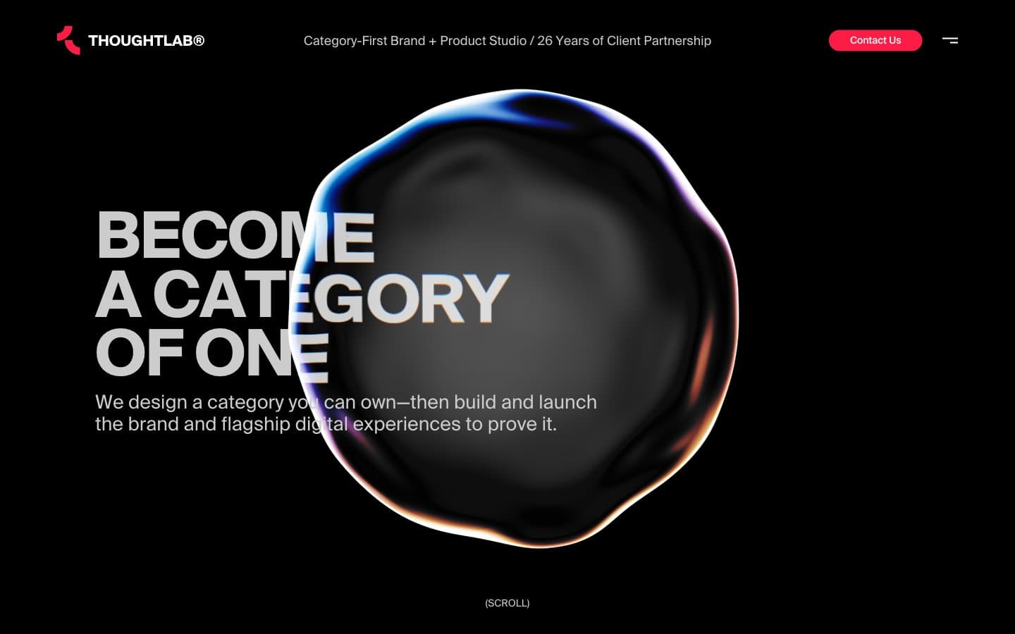 معاينة تصميم موقع ThoughtLab