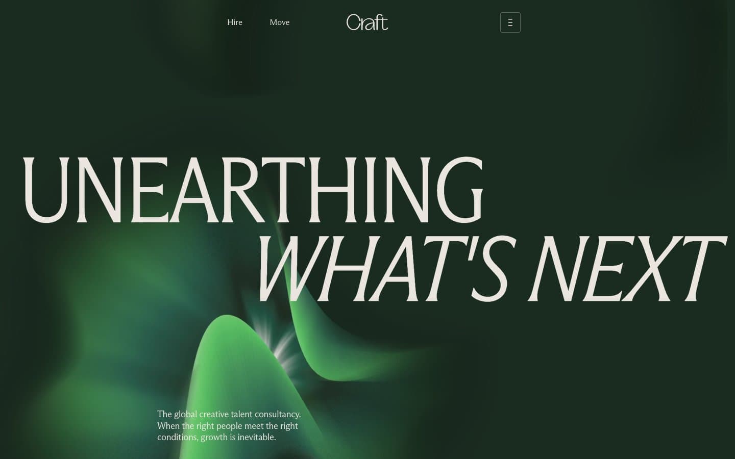 معاينة تصميم موقع Craft