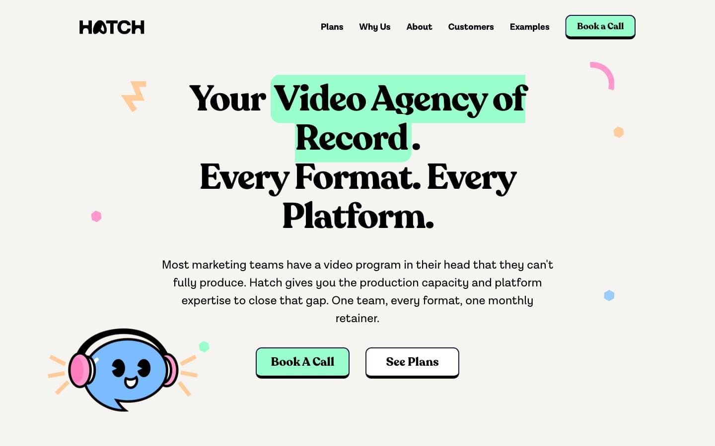 معاينة تصميم موقع Hatch