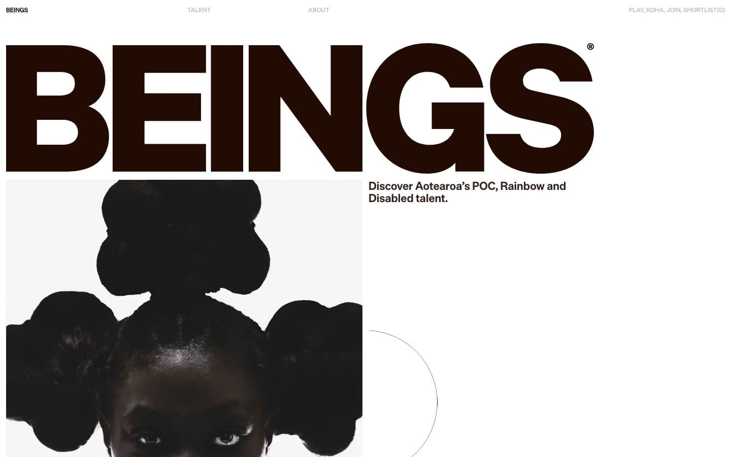 معاينة تصميم موقع Beings