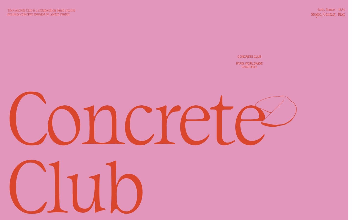 معاينة تصميم موقع Concrete Club Studio