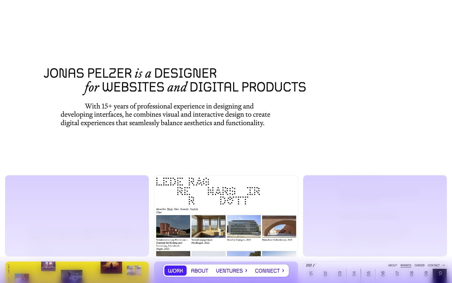 معاينة تصميم موقع Jonas Pelzer