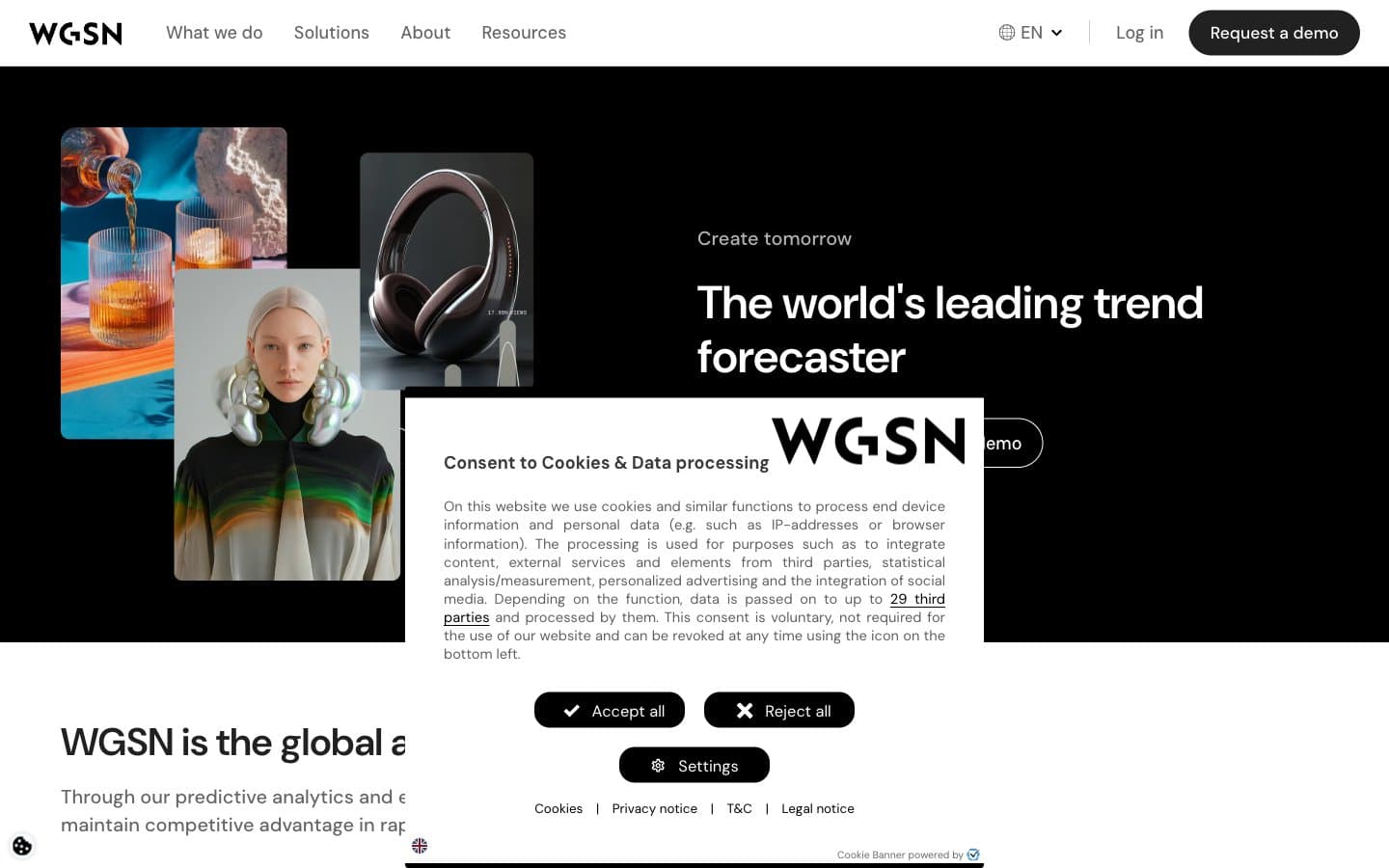 معاينة تصميم موقع WGSN