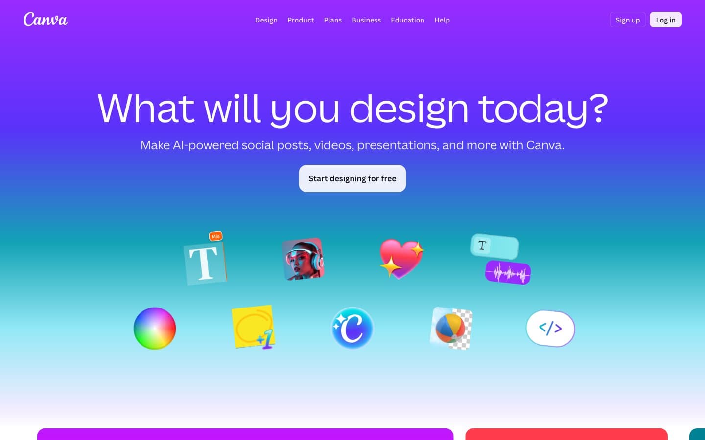 معاينة تصميم موقع Canva