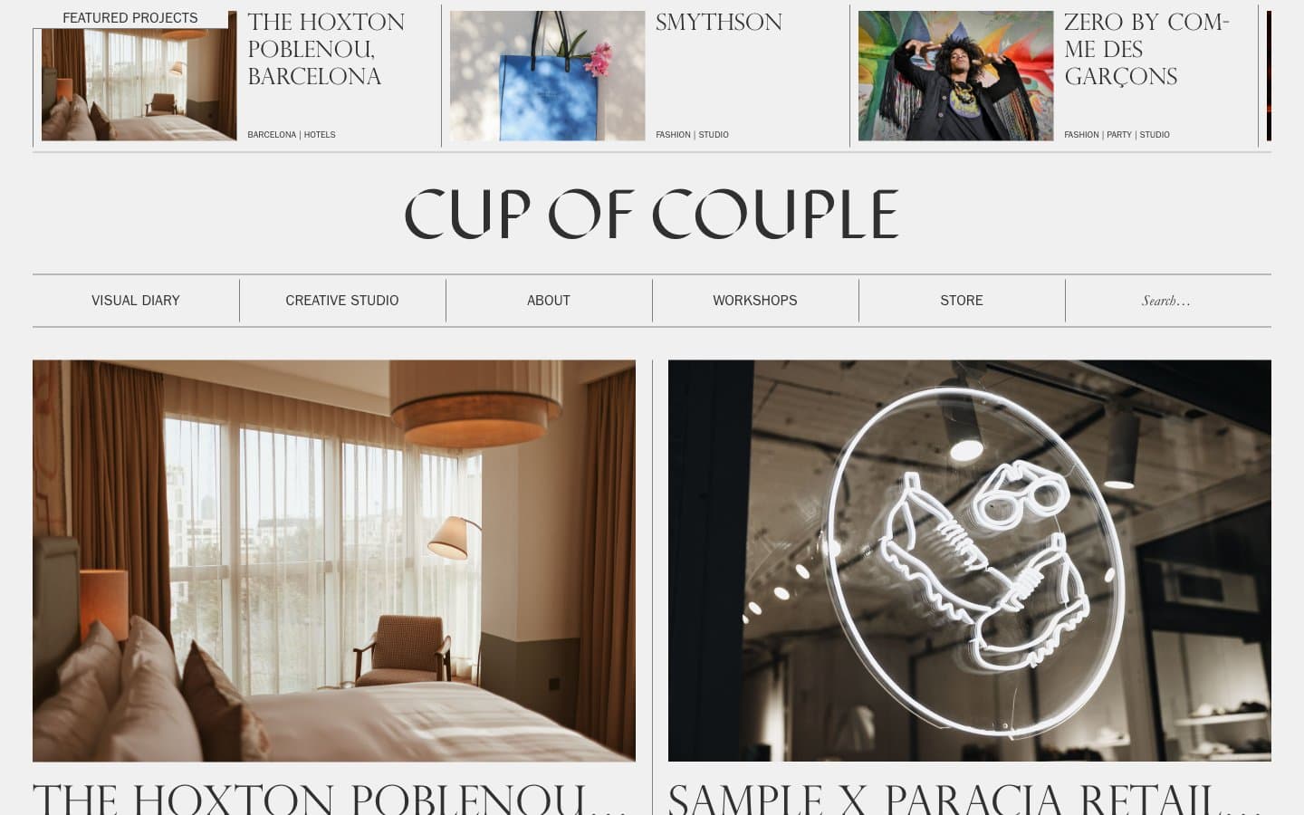 معاينة تصميم موقع Cup of Couple