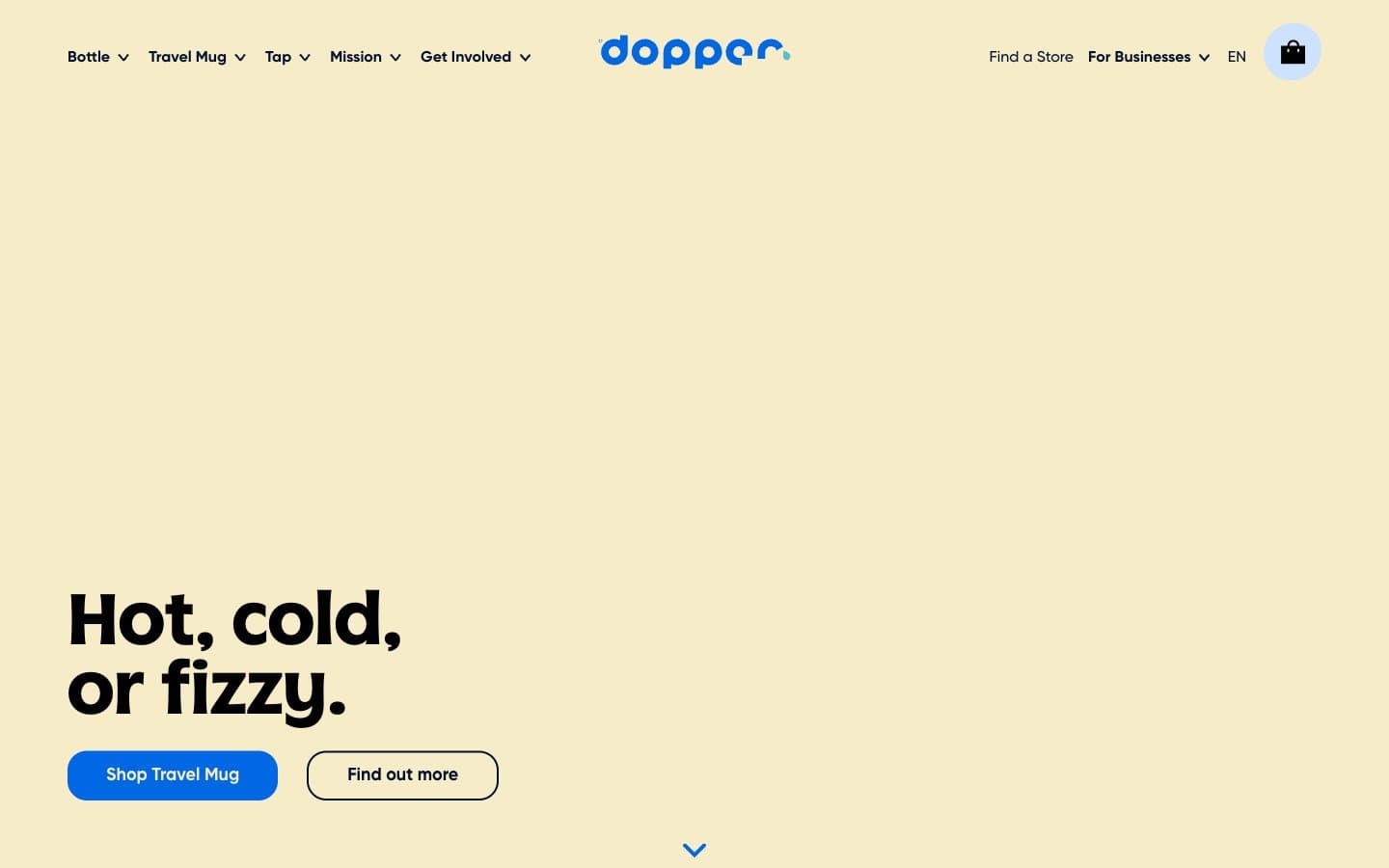 معاينة تصميم موقع Dopper