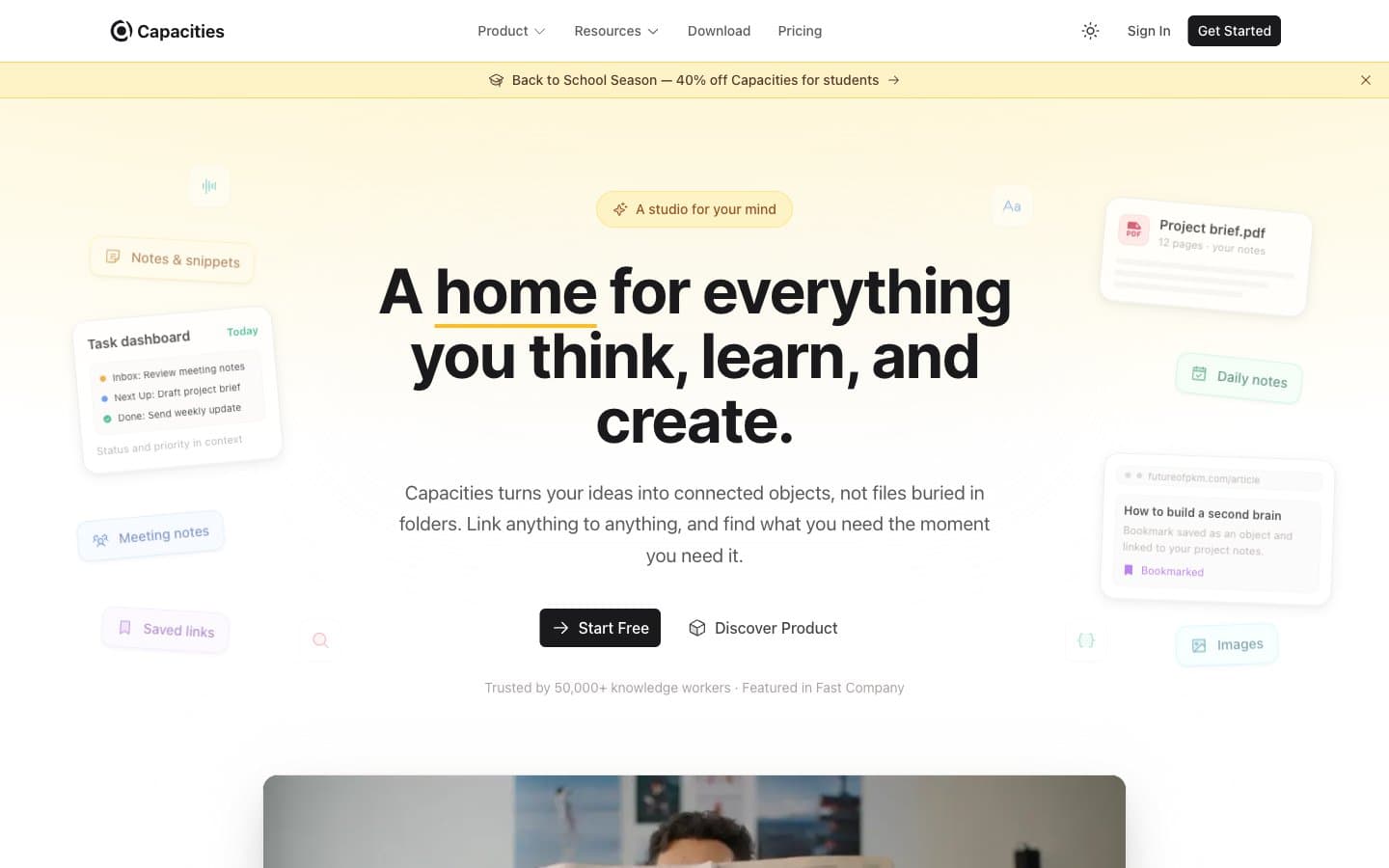 معاينة تصميم موقع Capacities