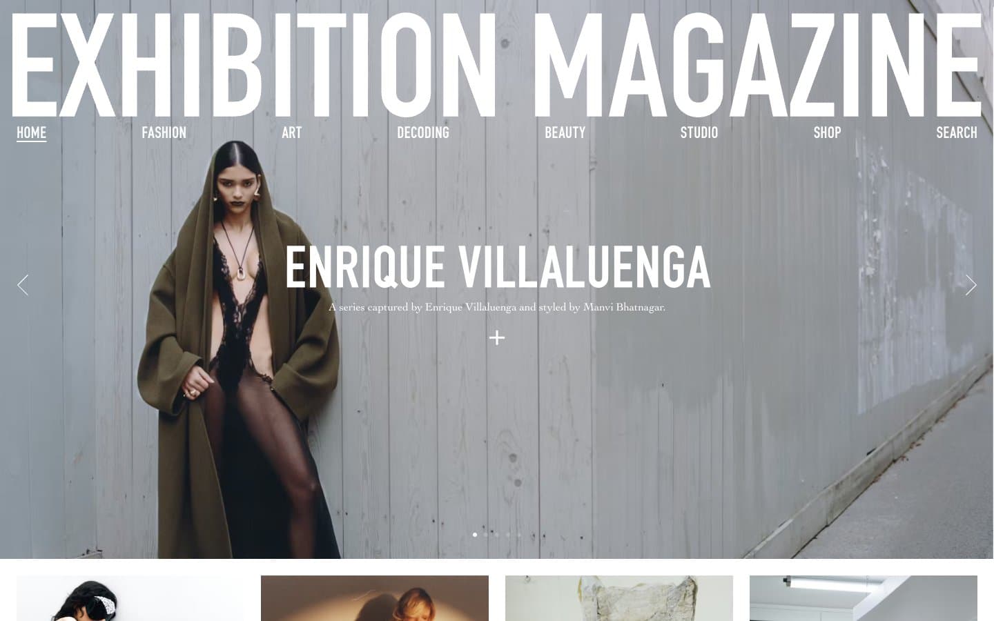 معاينة تصميم موقع Exhibition Magazine
