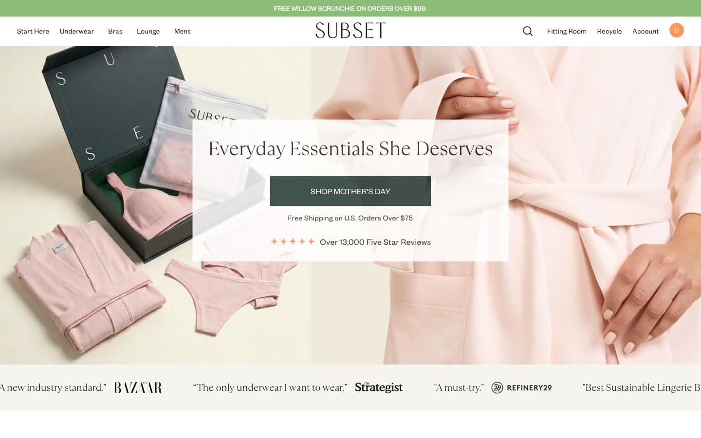معاينة تصميم موقع Subset