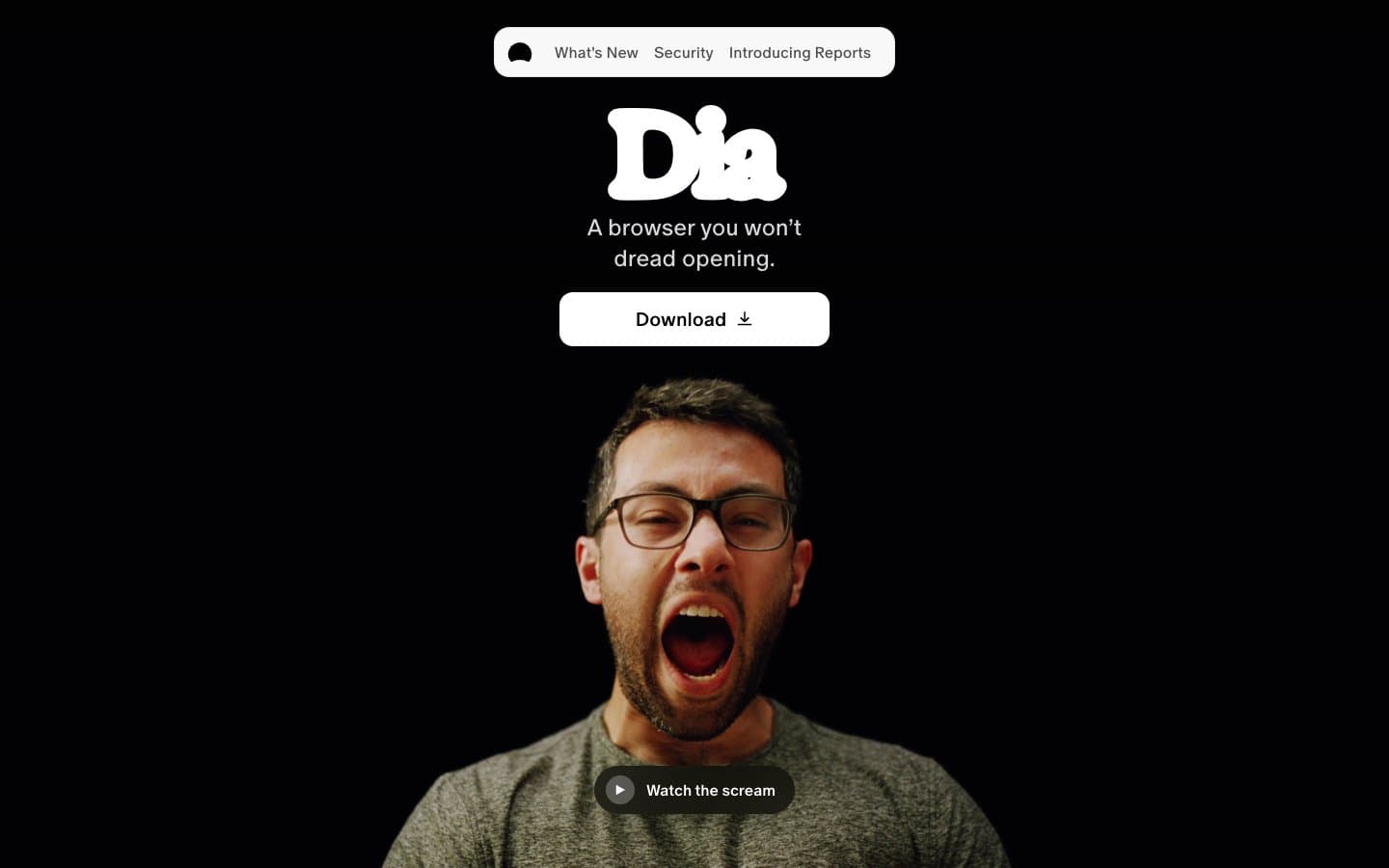 معاينة تصميم موقع Dia Browser