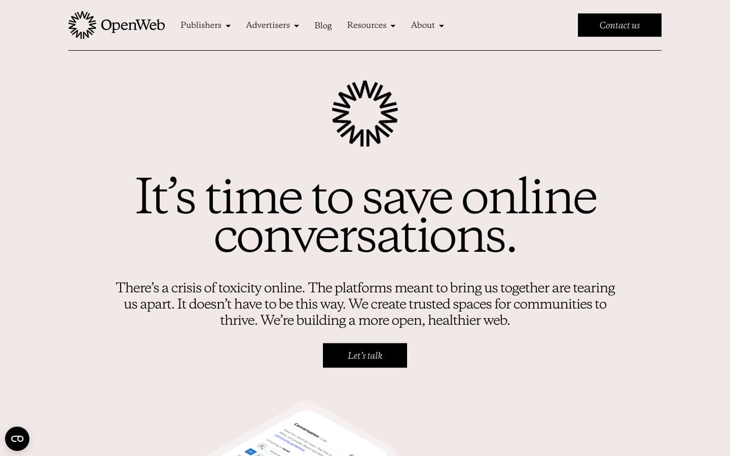معاينة تصميم موقع OpenWeb